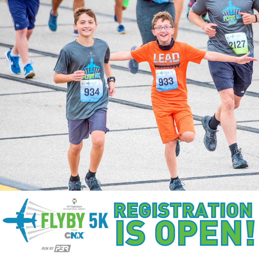 Registration Open for the 2022 FlyBy 5K and 2Mile Fun Run/Walk presen